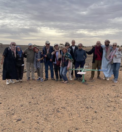 École nomade dans desert